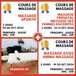 école de massage - cours de massage Octobre 2024- Fribourg suisse